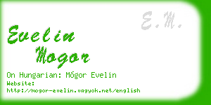 evelin mogor business card