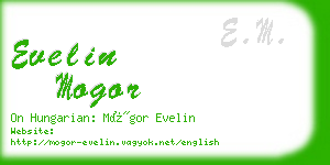 evelin mogor business card